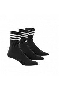 adidas-3 Pairs of Black Socks - Cushioned Ankle, 3-Striped Ic1321 2