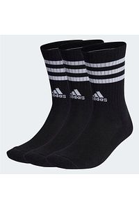 adidas-3 Pairs of Black Socks - Cushioned Ankle, 3-Striped Ic1321 1