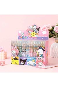Yi ZHENG-Sanrio 12pcs Gel Pens New Cute Kuromi Melody Cinnamoroll Pochacco Student Stationery Writing Pen ... 6