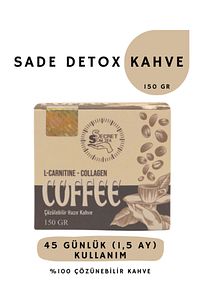 Secret Slim-Plain Detox Coffee with Collagen 1.5 Months (45 Uses) - Net 150 Gr 1