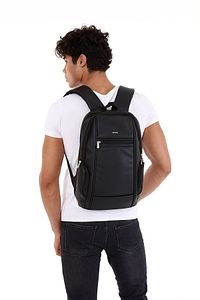 Unisex Siyah Ortopedik Sırt Destekli Su Geçirmez 15.6 Inç Laptop Çantası-okul Çantası