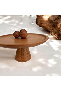 Ahşap Sunum (20CM), Ahşap Kek Pasta Sunum 2