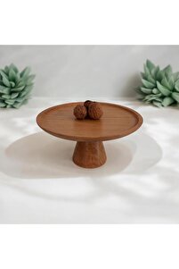 Ahşap Sunum (20CM), Ahşap Kek Pasta Sunum 1