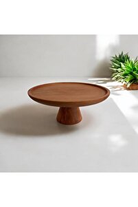 Konik Ayaklı Kek Standı, Ahşap Sunum 2