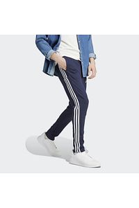 adidas-Navy Blue 3-Striped Men's Essentials Tapered Sweatpants - Ic0045 4
