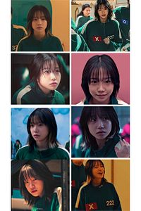 DERİND-8Pcs Sticker Set - Squid Game Player 222 Jun Hee - Yu-Ri for Player 5