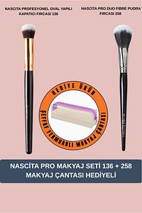 nascita-Srknx Professional 258 Modelist Set - Oval Concealer and Powder Brush 1