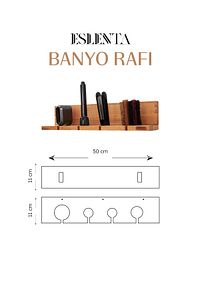 ESLENTA-Wall Mounted Wooden Hair Dryer Holder 6