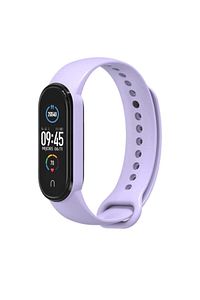 Xiaomi Mi Band 5/6 Uyumlu Lila Antialerjik Silikon Akıllı Bileklik Kordon
