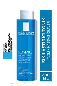 Effaclar Mikro Soyucu Tonik Yağlı/Akneye Eğilim Gösteren Ciltler Ciltler Gözenek Sıkılaştırıcı 200ml