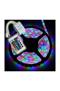 Animasyonlu Tak Çalıştır Kumandalı Trafolu Rgb Şerit Işık Aydınlatma 5 Metre