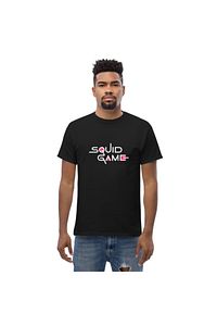 Squid Game Dizi Logo Erkek T-shirt Siyah