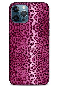 Leopar Pembe Apple Iphone 12 Pro Max Kılıf