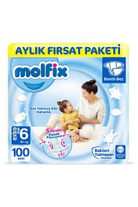 Bebek Bezi 6 Beden Extra Large Aylık Fırsat Paketi 100 Adet