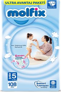 Bebek Bezi Ultra Avantaj Paketi Junior 5 No 108 li