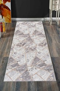 Modern Yıkanabilir Kaymaz Taban Kesme Rulo Granit Gri Yolluk