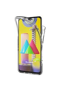 Microsonic Galaxy M31 Kılıf 6 Tarafı Tam Full Koruma 360 Clear Soft Şeffaf