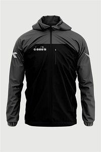 Elite - Unisex Siyah - Gri Su Geçirmez Yağmurluk