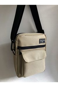 Unisex Taş Bej Omuz ve Çapraz Askılı Çanta