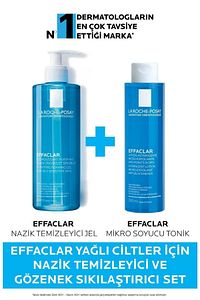 Effaclar Yağlı Ciltler Için Nazik Temizleyici Ve Gözenek Sıkılaştırıcı Set