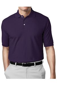 Erkek Mor Modern Fit Polo Yaka T-shirt