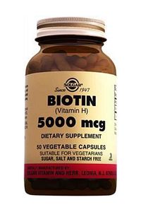 Biotin 5000 Mg - 50 Bitkisel Kapsül