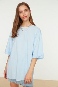 T-Shirt - Dunkelblau - Boyfriend