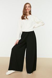 Hose - Schwarz - Wide Leg