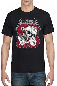 Unisex Siyah Metallica T-shirt