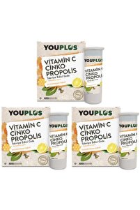 You-plus Vitamin&çinko&propolis 20 Efervesan Tb.3 Adet