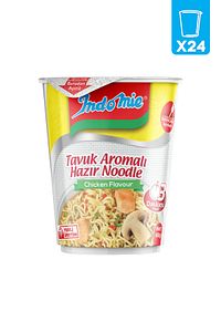 Indomie 24'lü Tavuk Aromalı Hazır Noodle Bardak