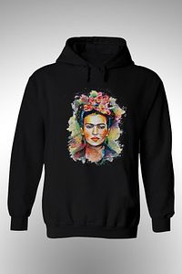 Kadın Baskılı Kapşonlu Sweat