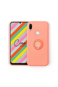 Xiaomi Redmi Note 7 Yüzüklü Standlı Flamingo Silikon Telefon Kılıfı