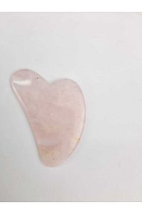 Pembe Kuvars 1. Sınıf Gua Sha Yüz Masaj Aleti