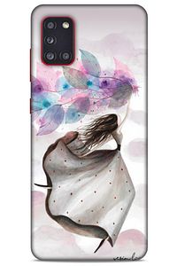 Y.liva-2020 (mutlu Peri) Samsung Galaxy A31 Silikon Kapak Desenli Kılıf