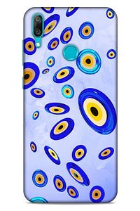 Nazarium (41) Desenli Silikon Kapak Huawei Y7 2019 Uyumlu Kılıf
