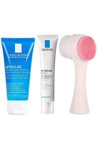 Yağ Ve Akneye Karşı Effaclar Tanışma Kiti Ve Pudrashine Yüz Temizleme Fırçası