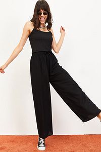 Hose - Schwarz - Wide Leg