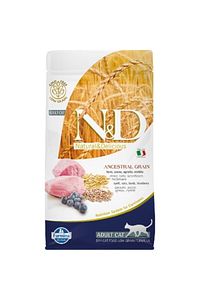Düşük Tahıllı Kuzu Etli Yaban Mersinli Yetişkin Kedi Maması 1,5 kg