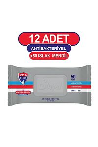 Antibakteriyel Islak Havlu 12X50