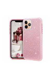Iphone 11 Pro Max Parlak Simli Rose Silikon Telefon Kılıfı