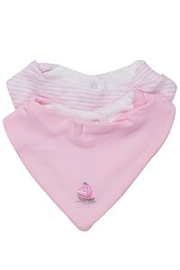 Pembe %100 Pamuk Bebek Mama Önlüğü 2'li