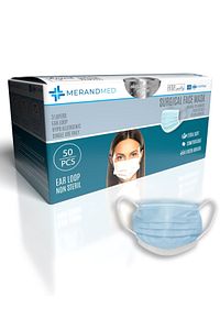 3 Katlı Meltblown-spoundbond Cerrahi Maske - 1 Kutu ( Kutu Içi 50 Adet ) - Mavi