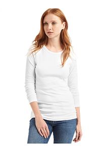 Uzun Kollu Sıfır Yaka T-shirt