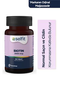 Biotin 2000 Mcg 100 Tablet