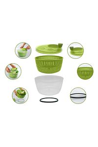 Melkan Home-Salad Dryer Vegetable Dryer 5 Liter Large Volume Salad Dryer Green 5