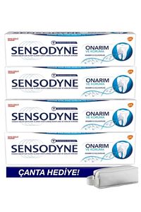 Onarım Ve Koruma 75ml Diş Macunu 4'lü Paket - Çanta Hediyeli