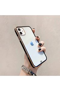 Iphone 11 Premium Electrolize Silikonlu Siyah Telefon Kılıfı