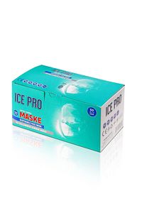 Ice Pro Cerrahi Maske - Burun Telli Full Ultrasonik Yumuşak Maske - 50li Kutu