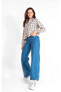 Kadın Mavi Denim Pantolon